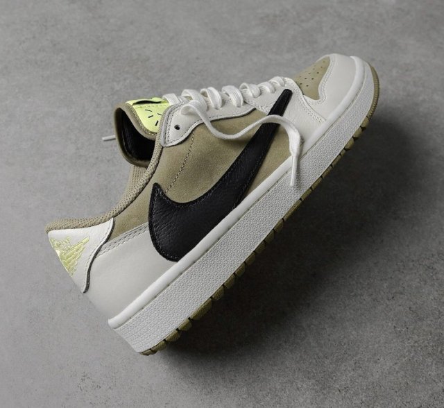 Travis Scott X Air Jordan 1 Low Golf Neutral Olive 5 Travis Scott X Air Jordan 1 Low Golf Neutral Olive